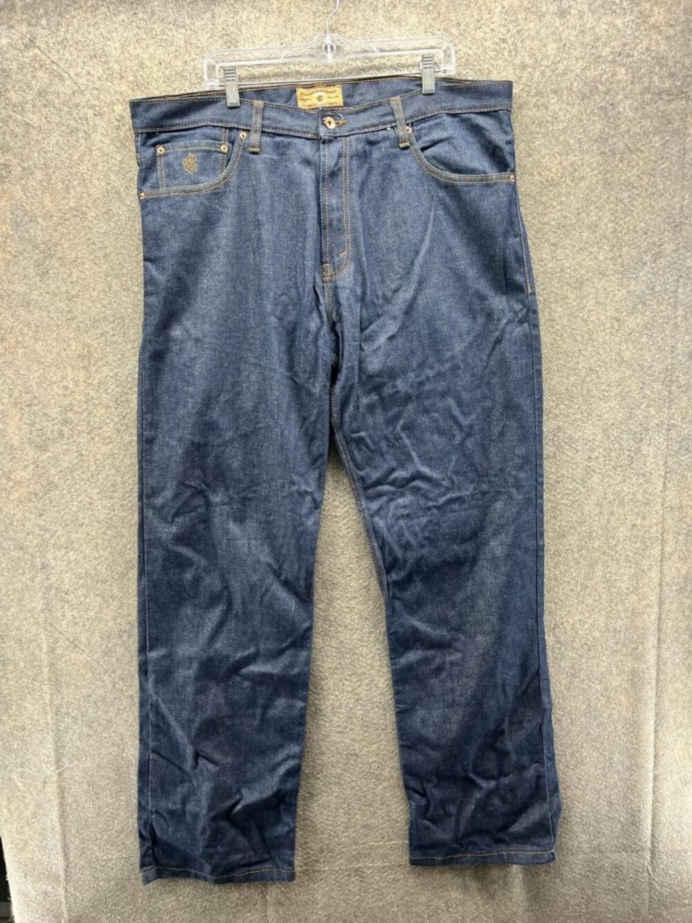 Rocawear Jeans Mens 38x34 Blue Relaxed Straight Denim Dark Wash Vintage J-9969